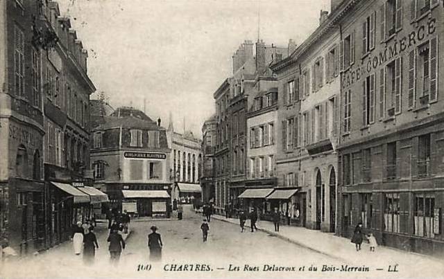 Chartres (28) Le café du Commerce CPA