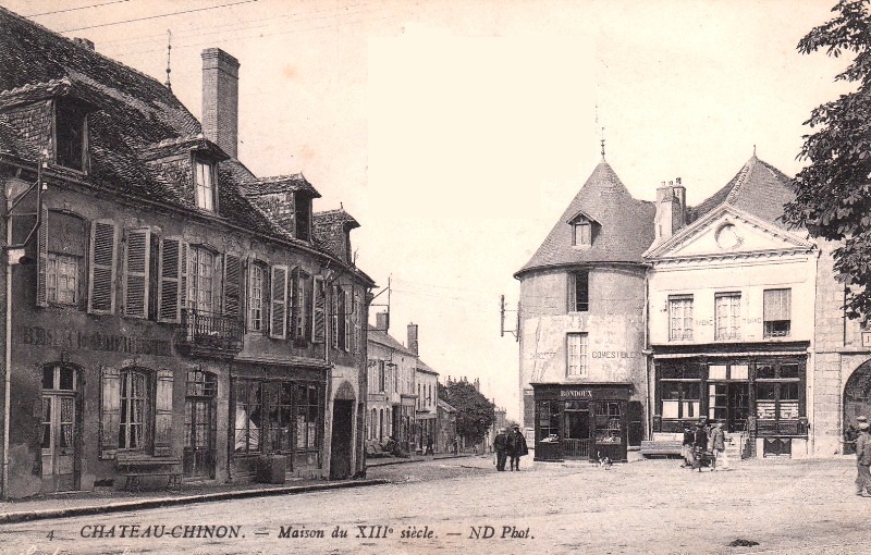 Château-Chinon (Nièvre) Maisons anciennes CPA