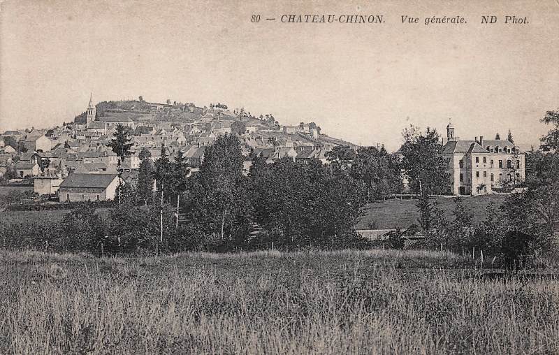 Château-Chinon (Nièvre) Vue générale CPA
