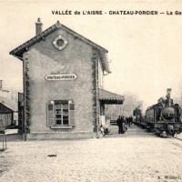 Château-Porcien (08) Gare CPA