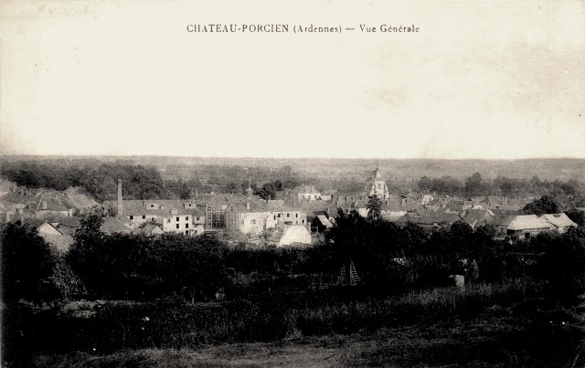 Château-Porcien (08) Vue générale CPA