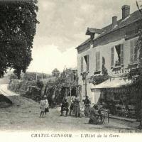 Châtel-Censoir (89) L'hôtel de la gare CPA
