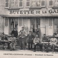 Châtel-Censoir (89) La buvette de la gare CPA