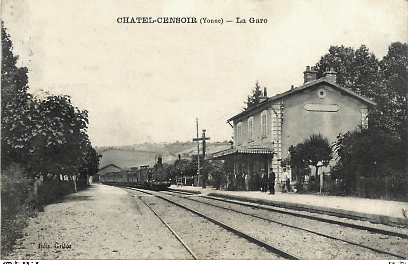 Châtel-Censoir (89) La gare CPA