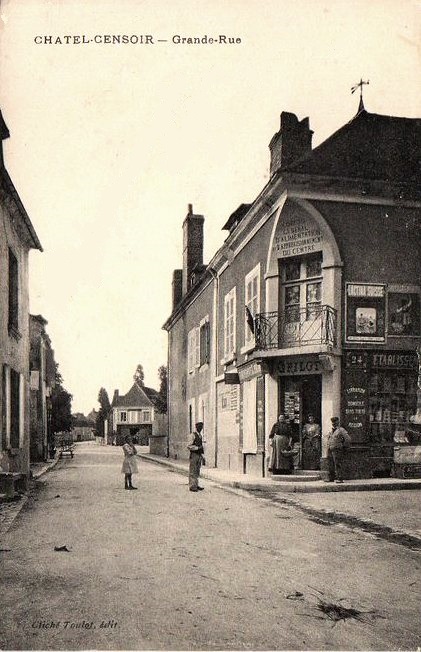 Châtel-Censoir (89) La Grande Rue CPA