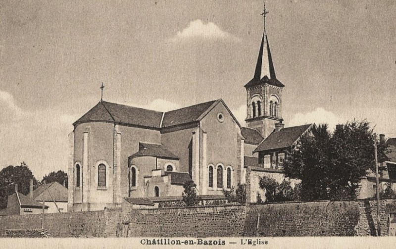 Châtillon-en-Bazois (Nièvre) L'église CPA