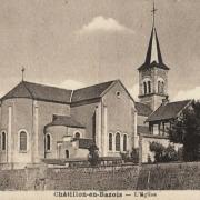 Châtillon-en-Bazois (Nièvre) L'église CPA