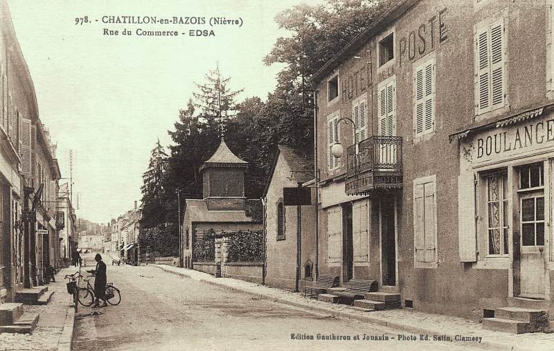 Châtillon-en-Bazois (Nièvre) L'Hôtel de la Poste CPA