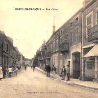 La rue d'Aron CPA
