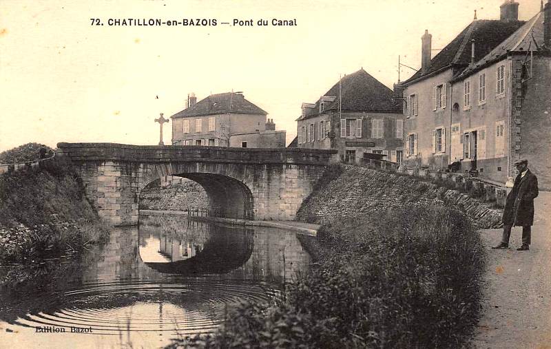 Châtillon-en-Bazois (Nièvre) Le pont du canal CPA