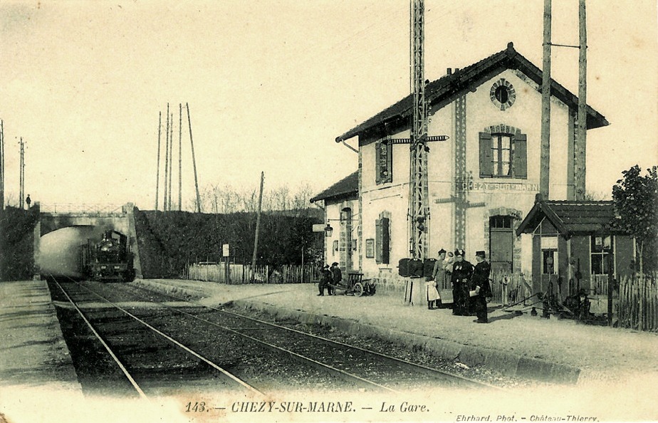 Chézy-sur-Marne (Aisne) CPA Gare