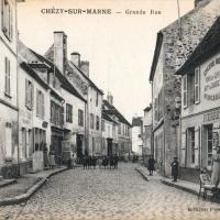 Chézy-sur-Marne (Aisne) CPA Grande rue