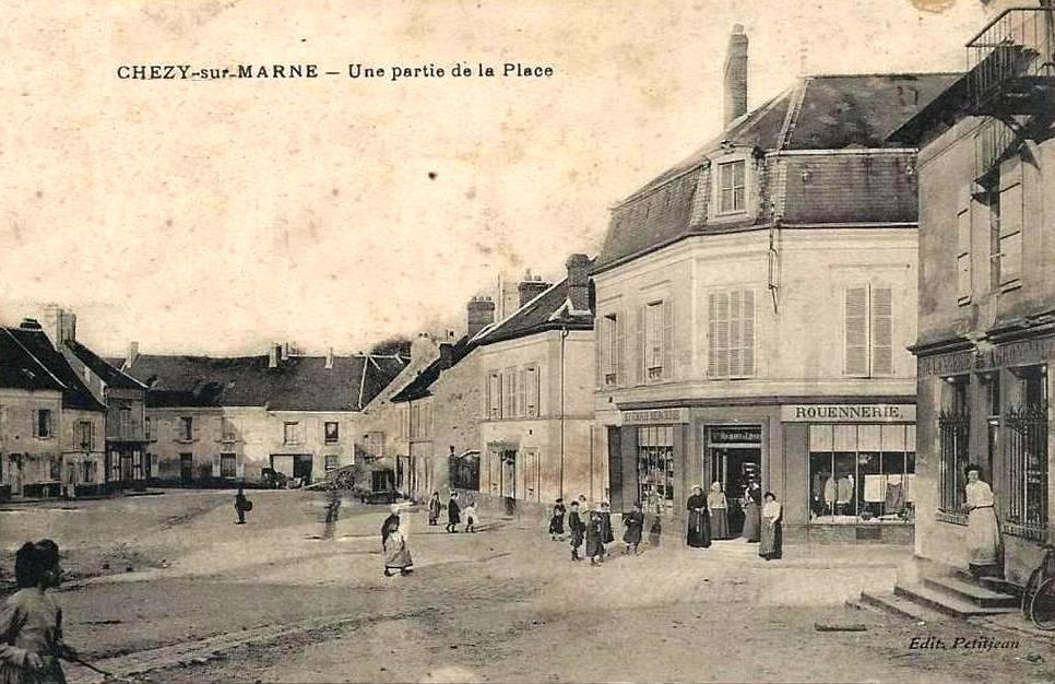 Chézy-sur-Marne (Aisne) CPA Place