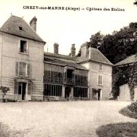 Chézy-sur-Marne (Aisne) CPA Château des Etolins en 1913
