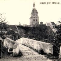 Chézy-sur-Marne (Aisne) CPA Pont congé