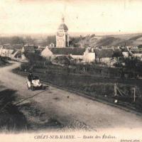 Chézy-sur-Marne (Aisne) CPA Route des Etolins