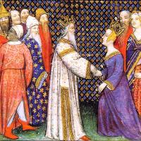 Childéric Ier et Basine de Thuringe, couronnement