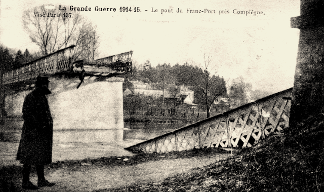 Choisy au bac 60 francport le pont en 1914-18