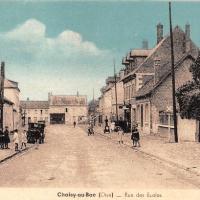 Choisy au bac 60 la rue des ecoles cpa