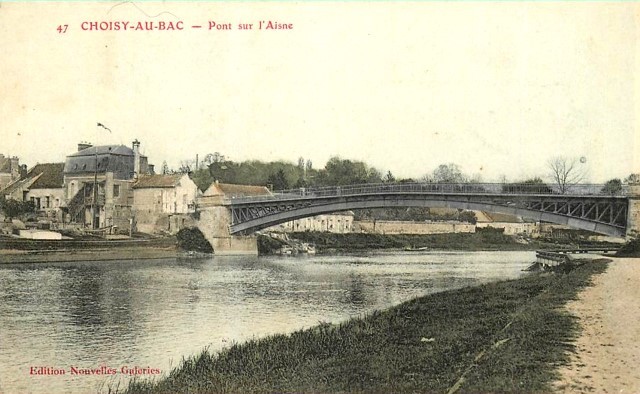 Choisy au bac 60 le pont sur l aisne cpa