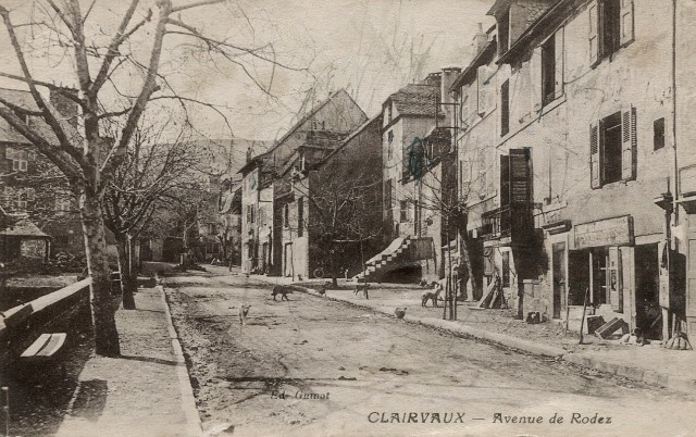 L' avenue de Rodez (cpa)