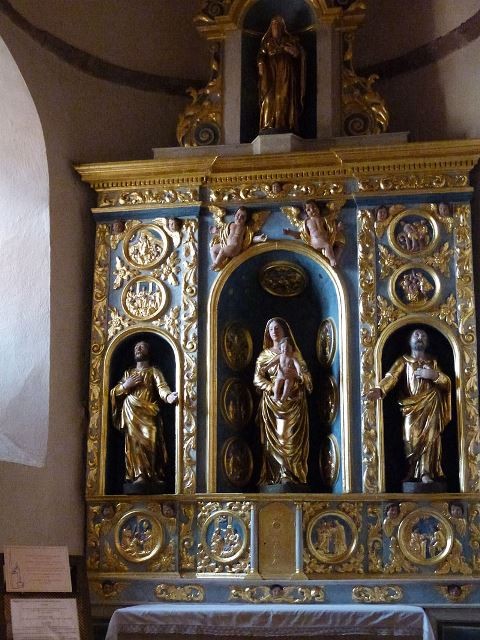 Le retable de l' église Sainte Blaise