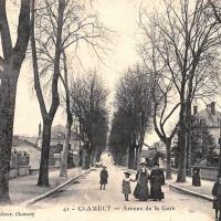 L'avenue de la Gare CPA