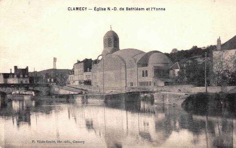 Clamecy (Nièvre) L'église de Bethléem CPA