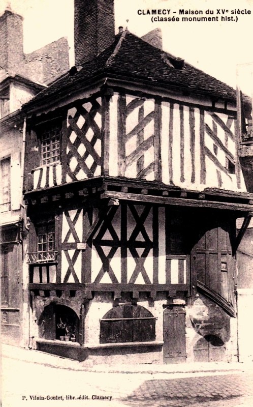 Clamecy (Nièvre) La maison du Tisserand CPA