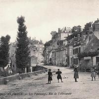 La rue de l'abreuvoir CPA