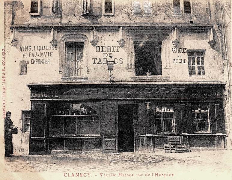 Clamecy (Nièvre) La rue de l'hospice en 1900 CPA