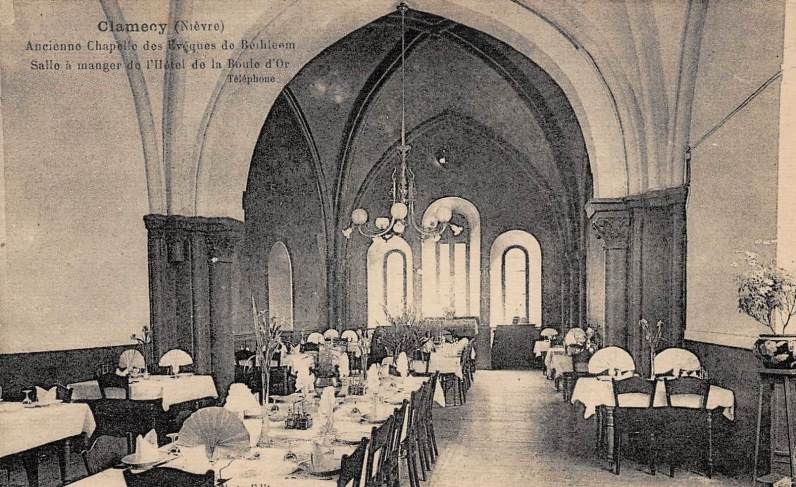 Clamecy (Nièvre) La salle-à-manger de l'ancienne chapelle de Bethléem CPA
