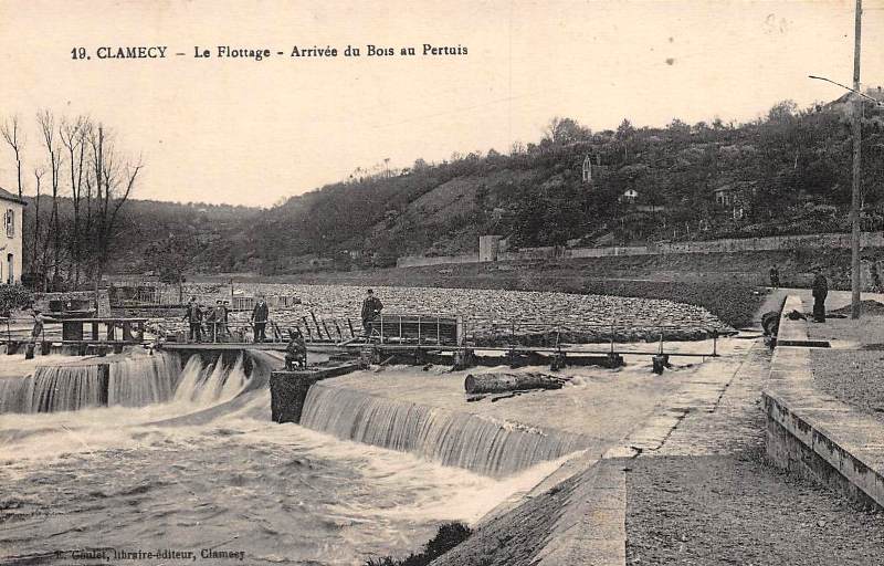 Clamecy (Nièvre) Le flottage  CPA