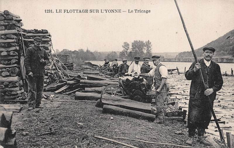 Clamecy (Nièvre) Le flottage CPA