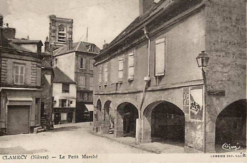 Clamecy (Nièvre) Le petit marché CPA