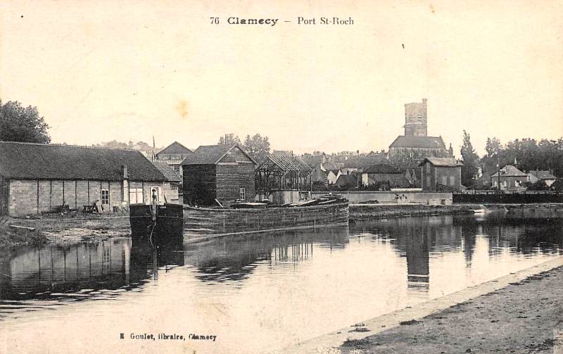 Clamecy (Nièvre) Le port Saint-Roch CPA