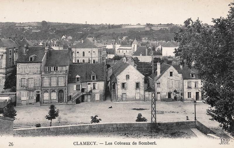 Clamecy (Nièvre) Vue sur Sombert CPA