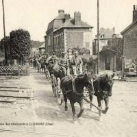 Clermont oise cpa entree des allemands en 1914 1918