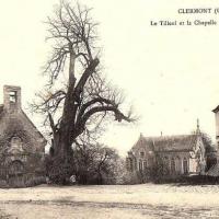 Clermont oise cpa la chapelle et le gros tilleul