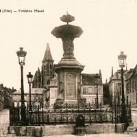 Clermont oise cpa la fontaine masse