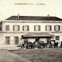 Clermont oise cpa la gare 