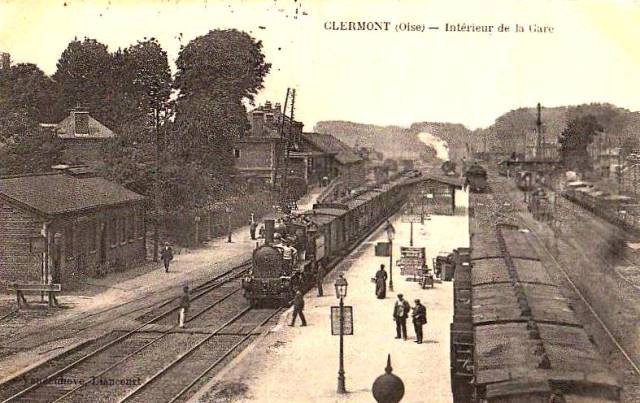 Clermont oise cpa la gare