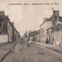Clermont oise cpa la gendarmerie rue de paris