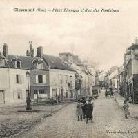 Clermont oise cpa la place limoges