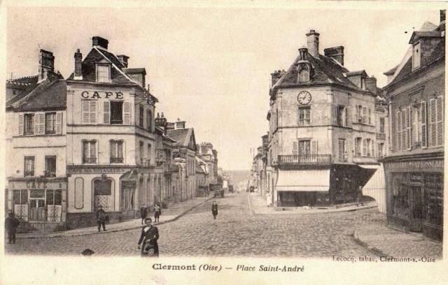Clermont oise cpa la place saint andre