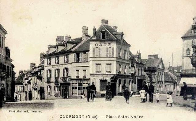 Clermont oise cpa la place saint andre