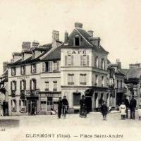 Clermont oise cpa la place saint andre