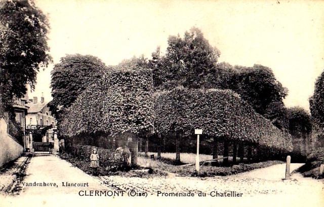 Clermont oise cpa la promenade du chatellier