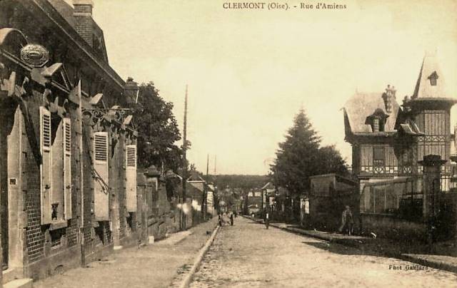 Clermont oise cpa la rue d amiens