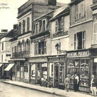 Clermont oise cpa la rue de la republique